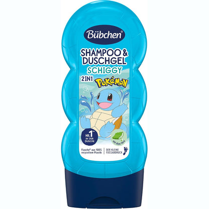 322179 - BÜBCHEN, Shampo dhe xhel dush për fëmijë, Pokémon Schiggy Edition - 230 ml