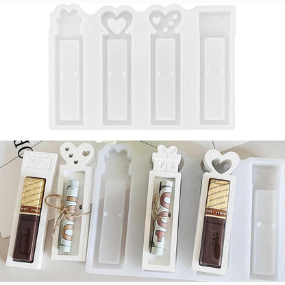 198791 - FORMA SILIKONI Për Dhuratat e Pashkëve nga PARASH, Set Prej 4 Copë, Forma Lepuri dhe Çokollatë, Për Përdorim me Gips