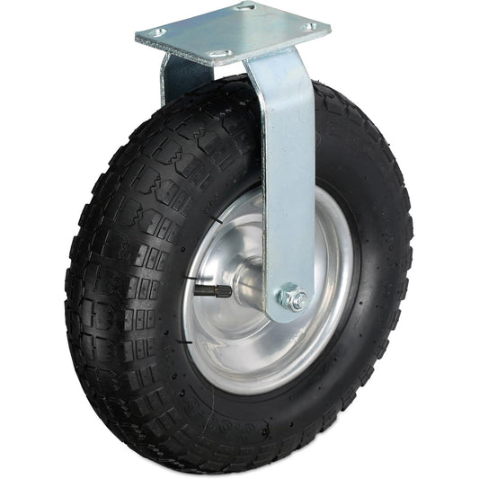 171274 - RELAXDAYS Rrota Rrotulluese, 3.50-6, Kapacitet Ngarkese 120kg, Material Goma dhe Çeliku, për Punë të Rëndë, Ngjyrë e Zezë/Argjendtë