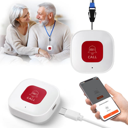 314507 - AINIV Butoni i alarmit të emergjencës Tuya WiFi Smart SOS për të moshuarit 1 cope