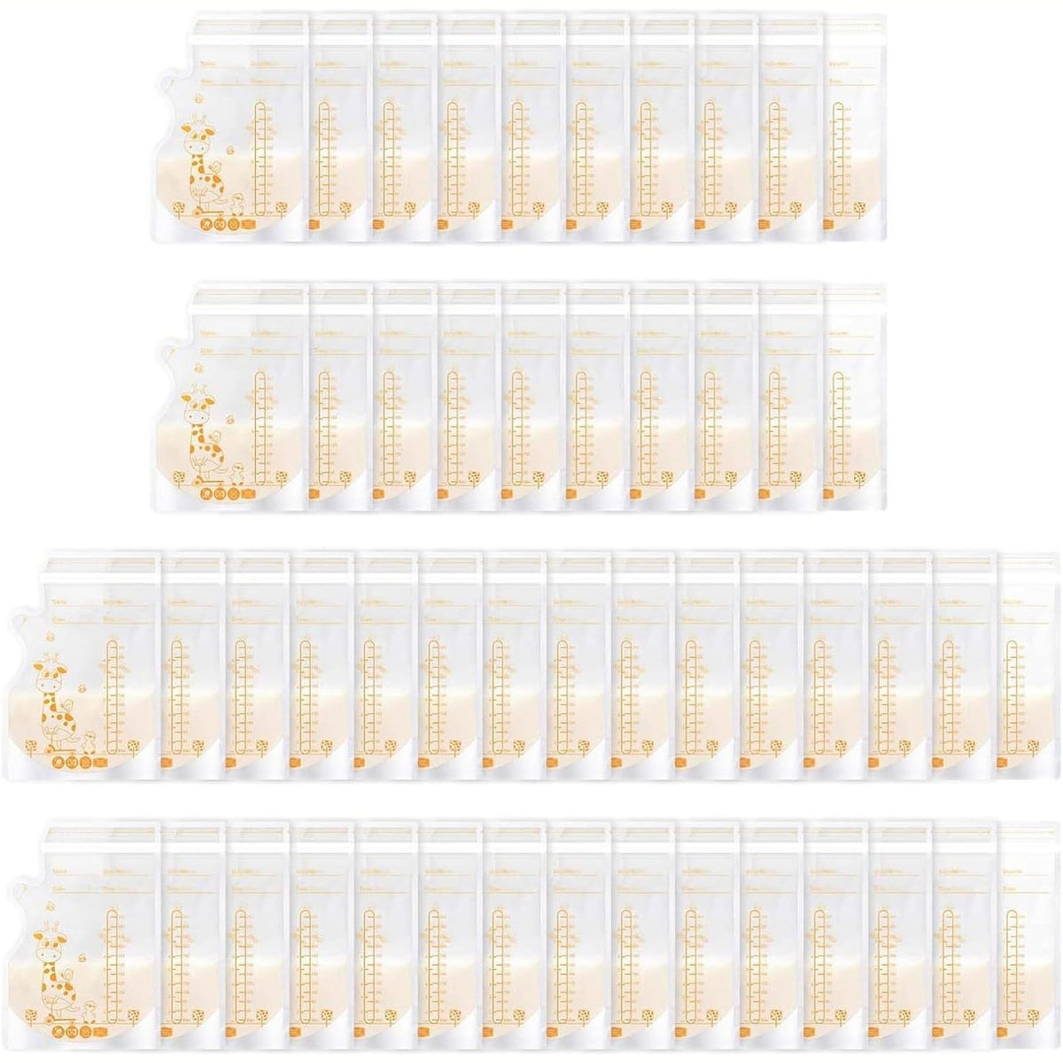 318529 - ODERRA Qese për Ngrirjen e Qumështit të Gjirit 250ml, 50 copë, me vulë të dyfishtë, para-sterilizuara, grykë të integruar