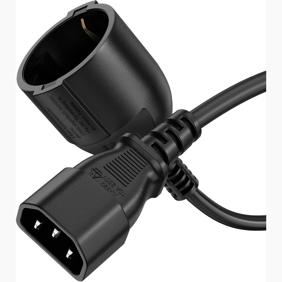 309309 - Kabllo energjie adaptues për kabllon sonero UPS C14 në kabllon e pajisjes CEE7, e zezë, 1 m