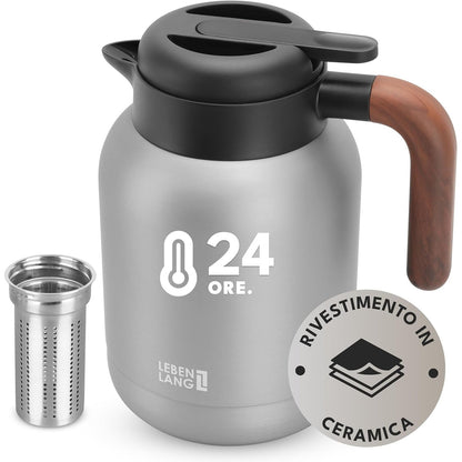 255959 - LIFETIME TERMOS, KAPACITET: 1.5L, ME SHTRESË QERAMIKE, PËRFAKTON INFUZUESIN E ÇAJIT, DIMENSIONE: N/A, PESHA: N/A