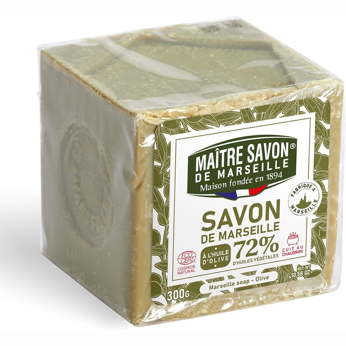 319175 - MASTER MARSEILLE - Sapun i Vërtetë me Vaj Ulliri - 300g - ECOCERT Cosmos Natural