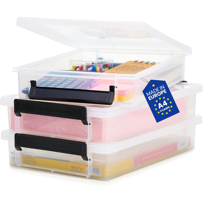 251374 - IRIS OHYAMA Set me 3 Kuti LLB-A4 – Depozitim Transparent, Polipropilen, Mund të Grumbullohen, Pa BPA