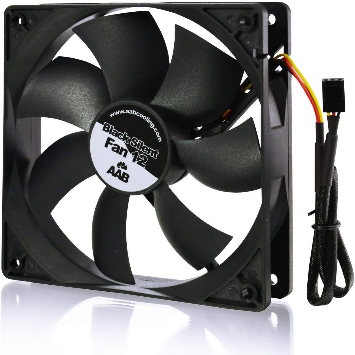 266088 - AABCOOLING Ventilator i Zi i Heshtur 12 - Ventilator 120 mm me 4 Jastëkë Anti-Vibrimi, 12V, 20.9 dB(A)