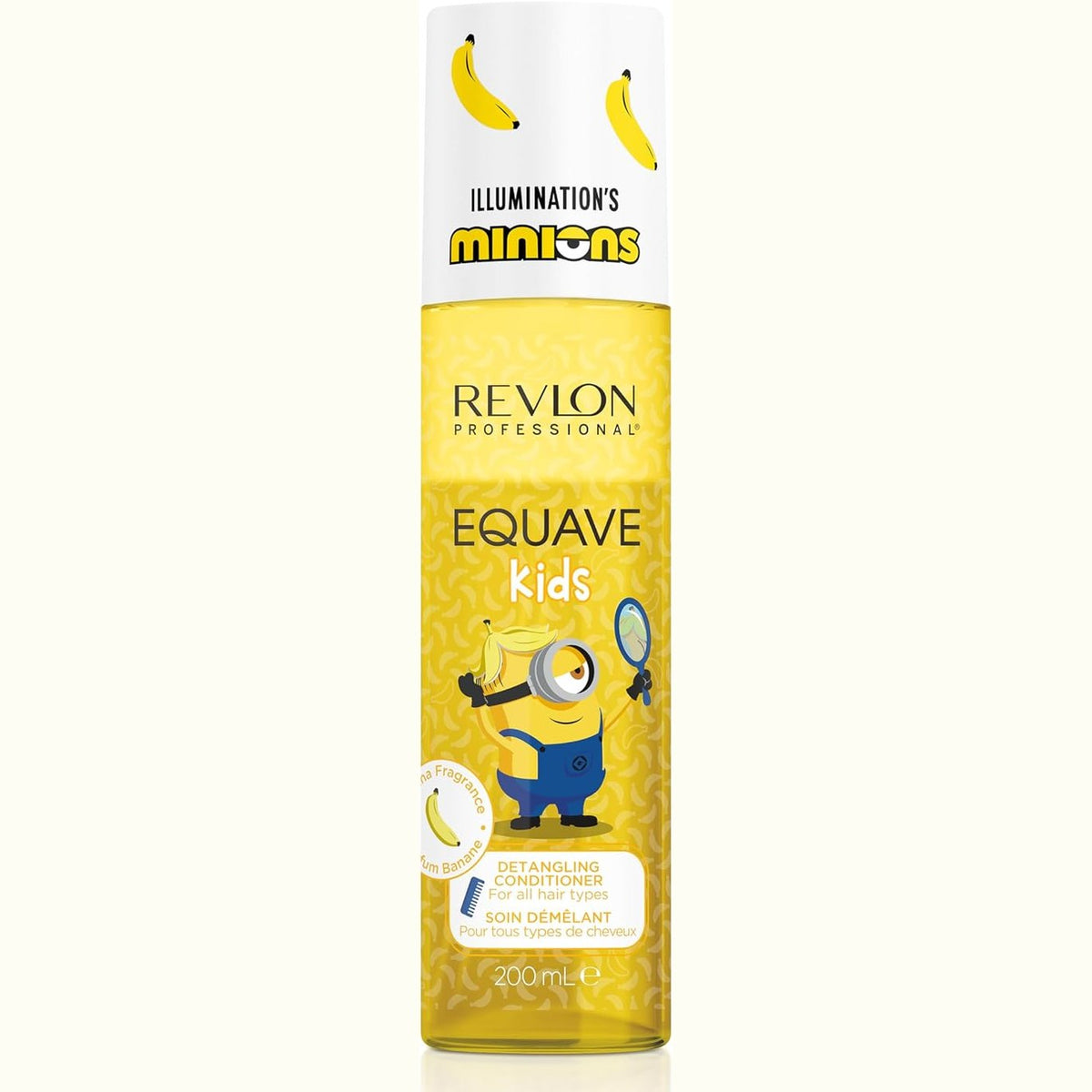 303664 - REVOLON PROFESSIONAL Equave Kids MINIONS Balsam Zbërthyes, 200 ml, Aromë Baen, pa shpëlarje, mbrojtje nga nxehtësia deri në 220 °C