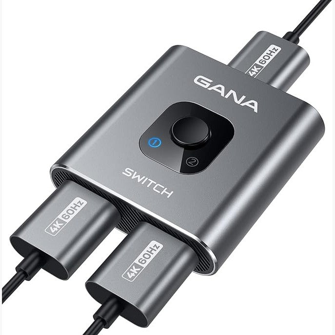 267487 - GANA Ndarës HDMI, Ndërrues HDMI 4K 2 në 1 Dalje ose 1 në 2 Dalje, për TV/PC/Laptop/DVD/PS4/PS3/Xbox 360/Xbox One
