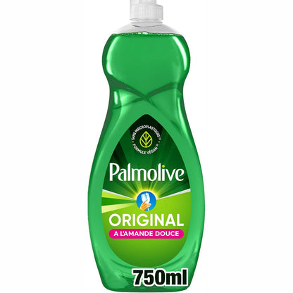 301128 - PALMOLIVE - Lëng origjinal për larjen e enëve me bajame të ëmbla, Shishe 750 ml, Miqësor me lëkurën