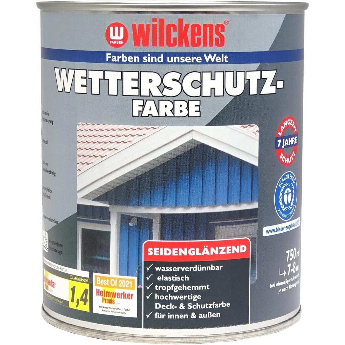 314777 - WILCKENS Bojë rezistente ndaj motit, saten, 750 ml, RAL 9010, E bardhë e pastër