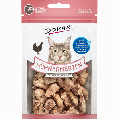 263790 - DOKAS Të brendshme të thara me ngrirje - Ushqim premium pa drithëra për macet - 6 x 15 g