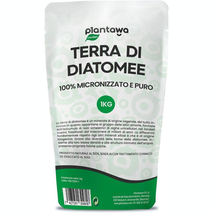 322712 - PLANTAWA Sprej Diatomaceous Earth 1 kg, 100% Natyral, i pakalcinuar, i bardhë, Buburrec, Plesht shtrati, Insekticid Natyral