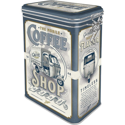 288450 - NOSTALGIC-ART Kuti kafeje retro, 1.3L, dizajn klasik, kapak aromatik, ide dhuratë për adhuruesit e Italisë