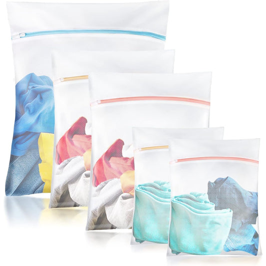 174250 - BIRSWOIL [Pako prej 5] Rrjetë Lavatriçe, Qese të Qëndrueshme për Mbrojtjen e Rrobave Delikate, Përshtatshme për Të Brendshme, Bluza dhe Çorape, Organizues Udhëtimi për Rroba të Ndyra