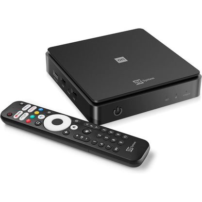 273031 - TELE SISTEMI NË T2 HD: DEKODER DIXITAL TOKËSOR ANDROID TV, PËRMIRËSIM I SMART TV, AKORDUES DVB-T2 HEVC HDR10+HLG, HDMI, PËRSHTATËS SCART I PËRFSHIRË - I ÇERTIFIKUAR NGA GOOGLE