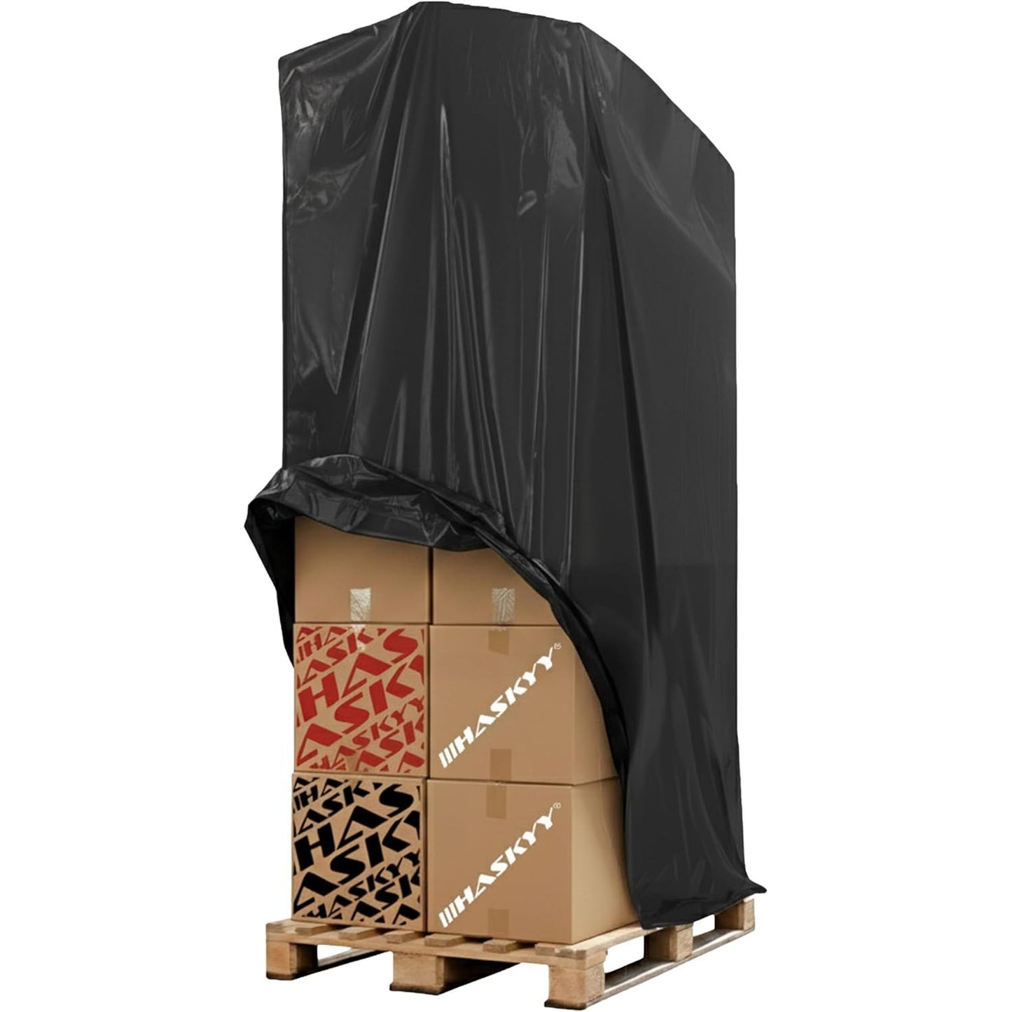289316 - HASKYY Mbulesë Mbrojtëse XXL 250x130x90 cm - Mbulesë Universale për Paleta, Kuti Rrjete Teli, Skara, Karrige Plazhi, Mobilje Kopshti - Mbulesë Mbrojtëse PE e Papërshkueshme nga UV