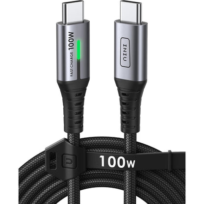 274549 - INIU Kabllo USB-C, Karikim i Shpejtë 2m 100W 5A, Kabllo PD 3.0 QC 4.0 USB-C në USB-C
