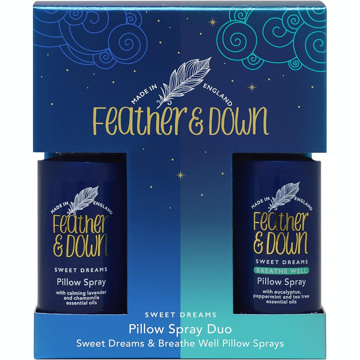 302354 - Set DHURATE Duo me Sprej Jastëku 50ml Sweet Dream dhe 50ml Breathe Well - Kombinimi perfekt për gjumë të qetë, Vegan