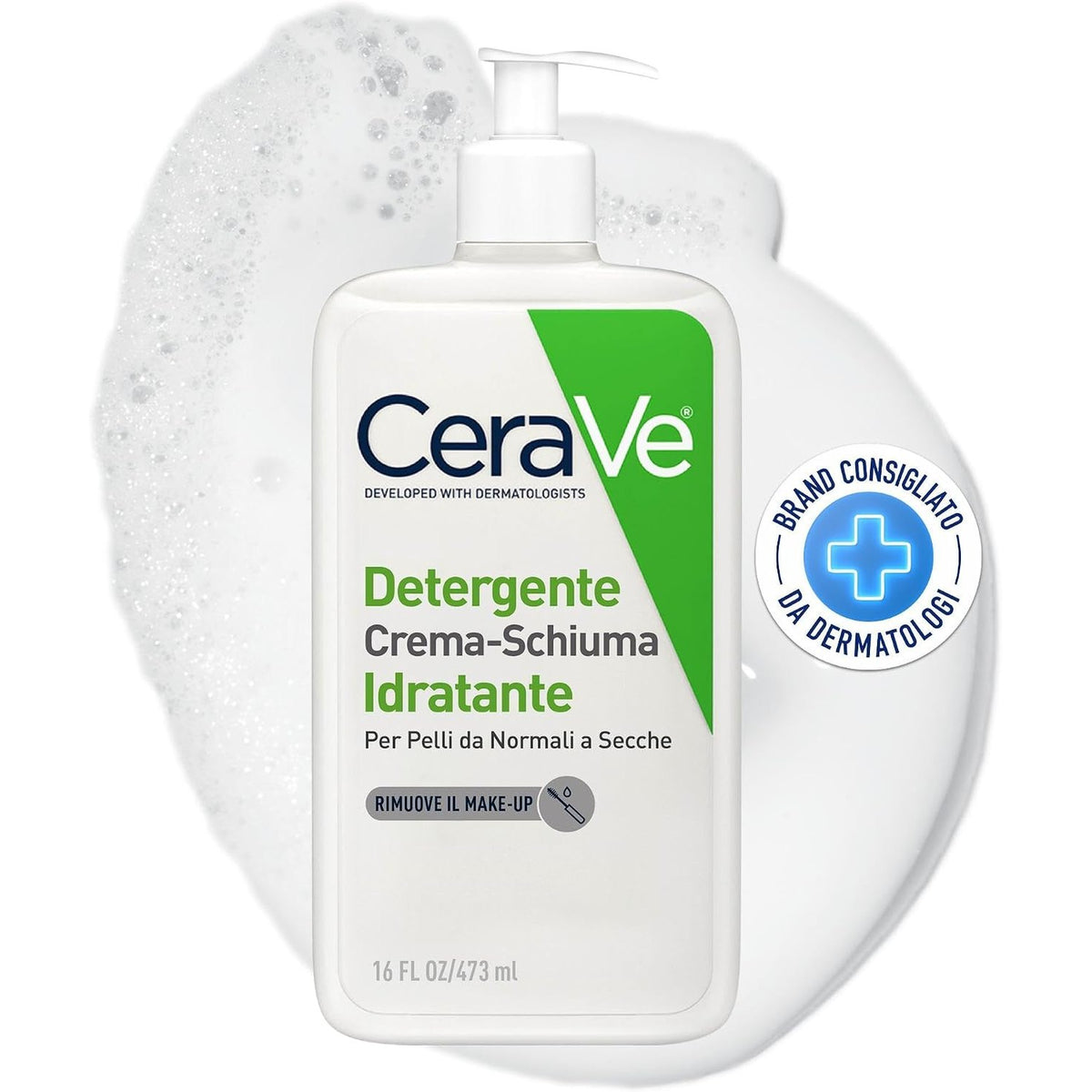 307806 - CeraVe Pastrues me krem në shkumë për fytyrën, heqës grimi