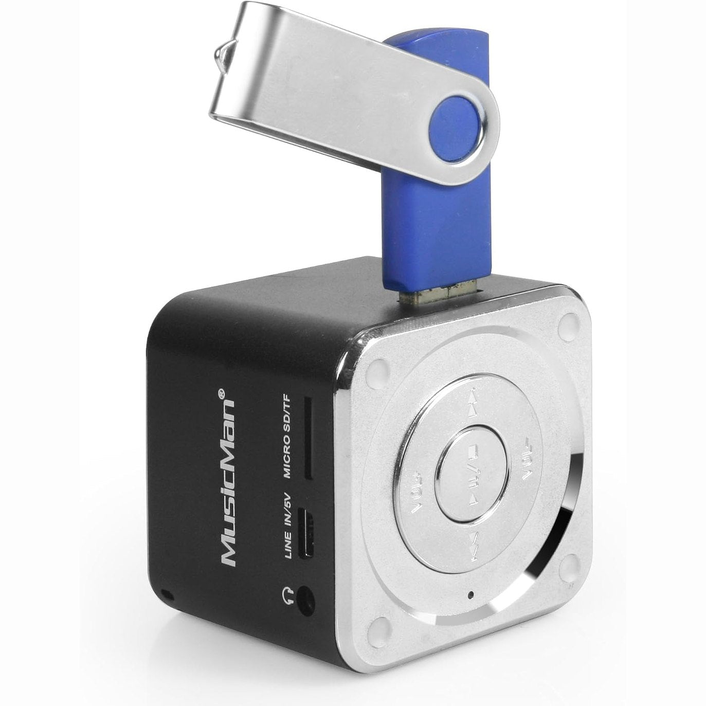 268464 - TECHNAXX Altoparlant Portativ JH-MD05, Mini Musicman Soundstation për MP3 Player/iPod/iPhone, i Zi