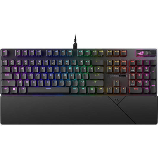 272726 - ASUS ROG STRIX SCOPE II – Tastiera për lojëra, çelësa ROG NX Snow, RGB, e zezë