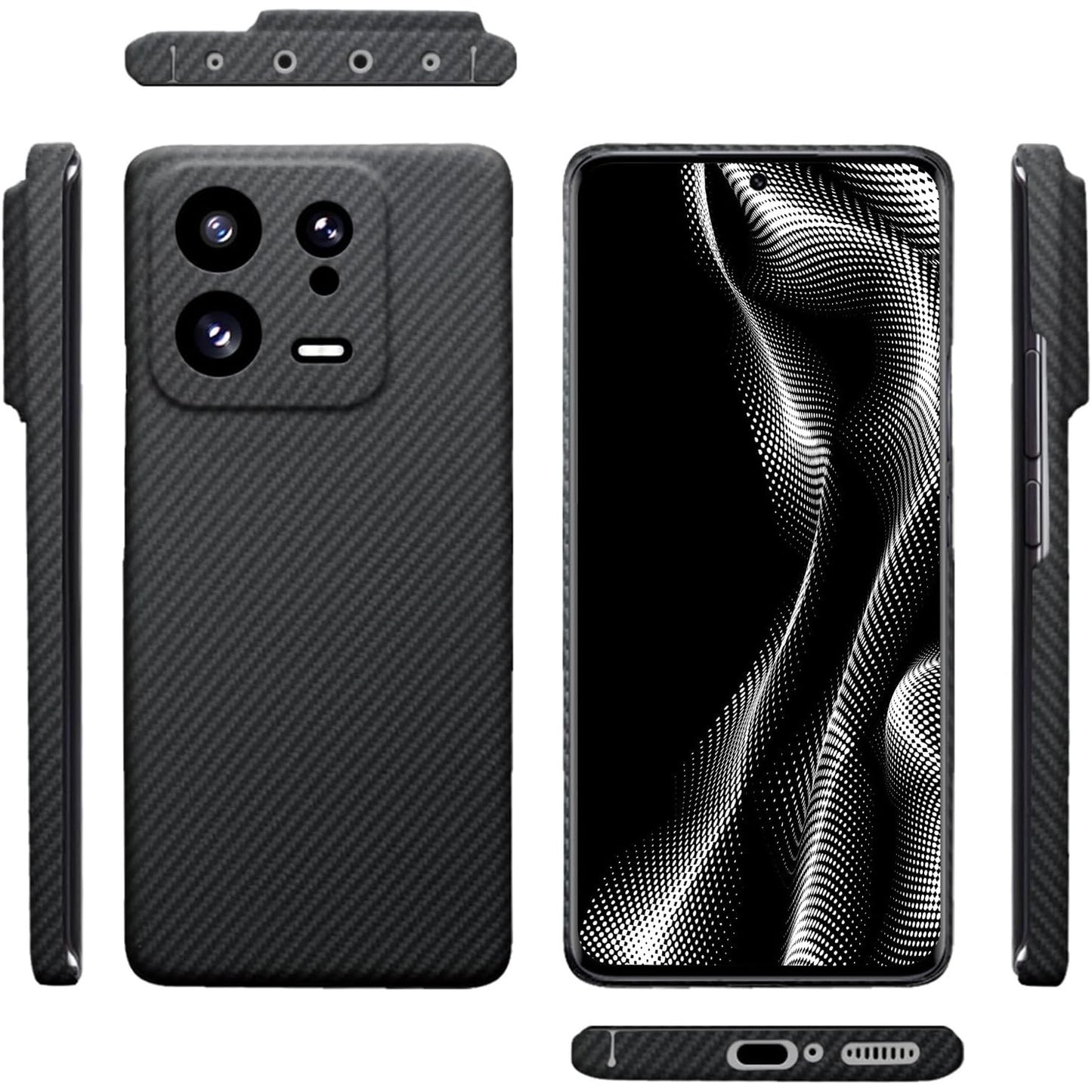 266544 - QICHENLU Mbrojtje Kamere me Fibër Aramid 600D Antiplumb për Xiaomi 13 Pro 5G, jashtëzakonisht rezistente ndaj goditjeve