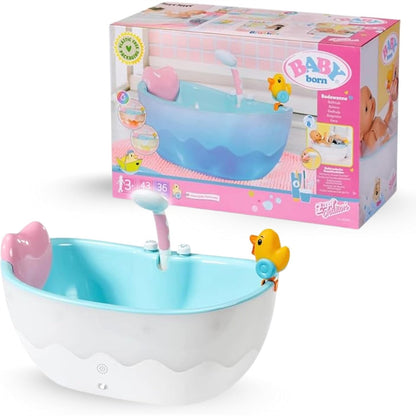 292782 - BABY BORN Vaskë me Ndryshim Ngjyre - Funksion Dushi dhe Zëri - Aksesorë për kukulla 36 dhe 43 cm - Funksionon me ujë të vërtetë