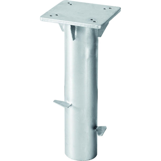 312755 - SCHNEIDER Pllakë Baze universale për Çadra dielli me Konsol, 897-00, për Ngulje në Beton, 3.8 kg, argjend