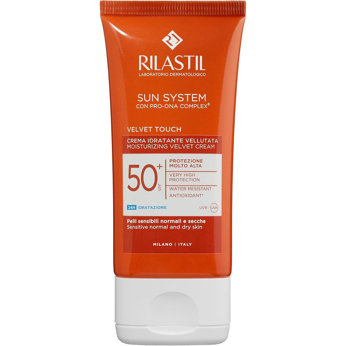 297393 - RILASTIL Krem hidratues për fytyrën Sun System, 50 ml, ekstra i butë, SPF 50+, rezistente ndaj ujit