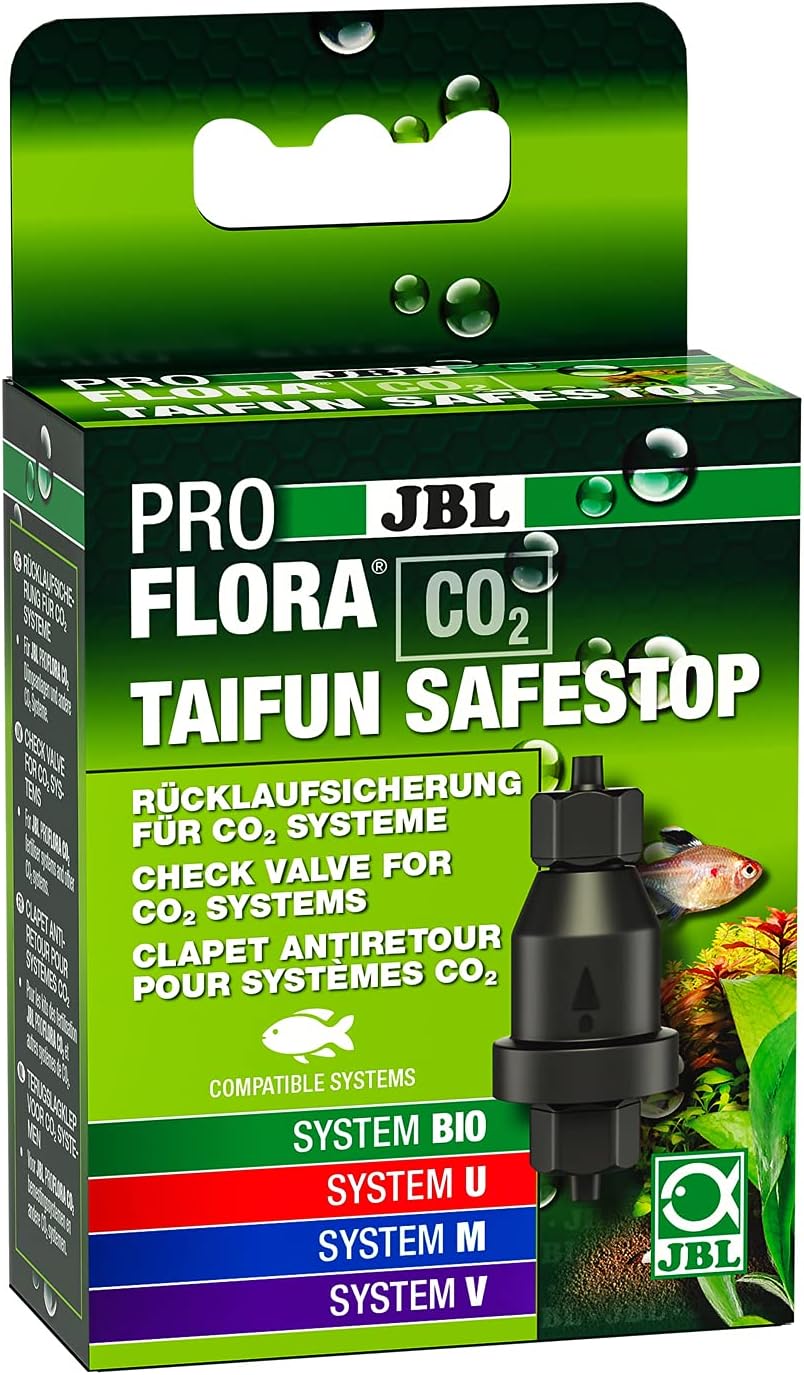 258331 - JBL - PROFLORA CO2 TAIFUN SAFESTOP, parandalues i rrjedhjes së kundërt për sistemet CO2, për diametër tubi 4/6 mm
