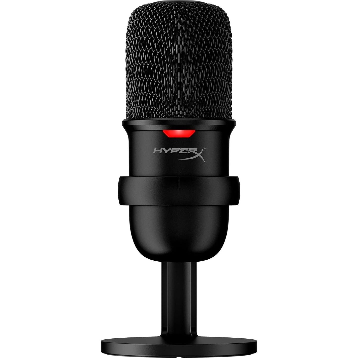266209 - HyperX SoloCast Mikrofon USB me kondensator, për PC, PS4 dhe Mac, Sensor Heshtjeje me një Prekje, Model Polar Kardioid, për lojëra, transmetim, podkaste, Twitch, YouTube dhe Discord