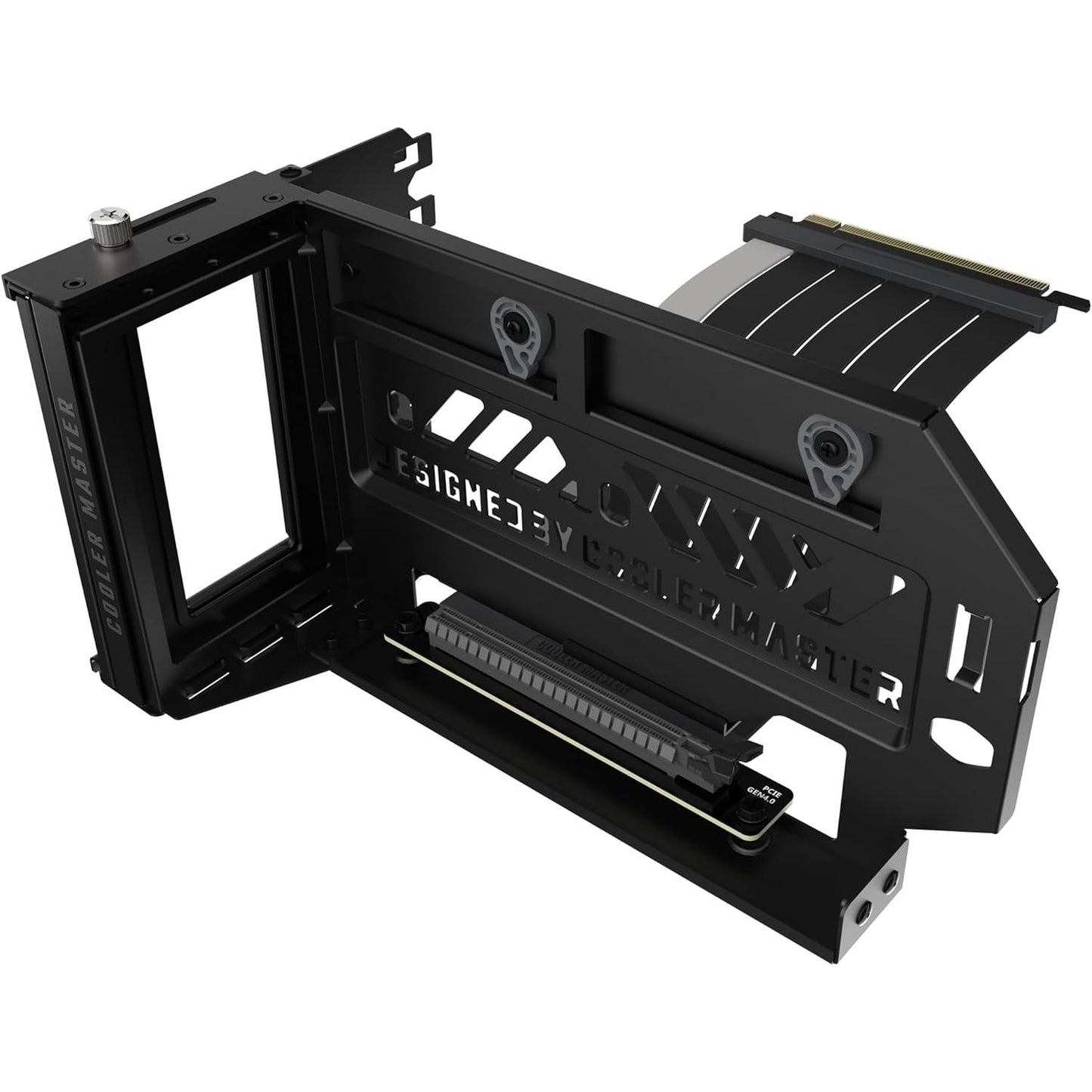 319807 - COOLER MASTER Mbajtëse Karte Grafike Vertical V3 për PCIe 4.0, Kabllo Riser 165mm e Zezë/Gri/Vjollcë