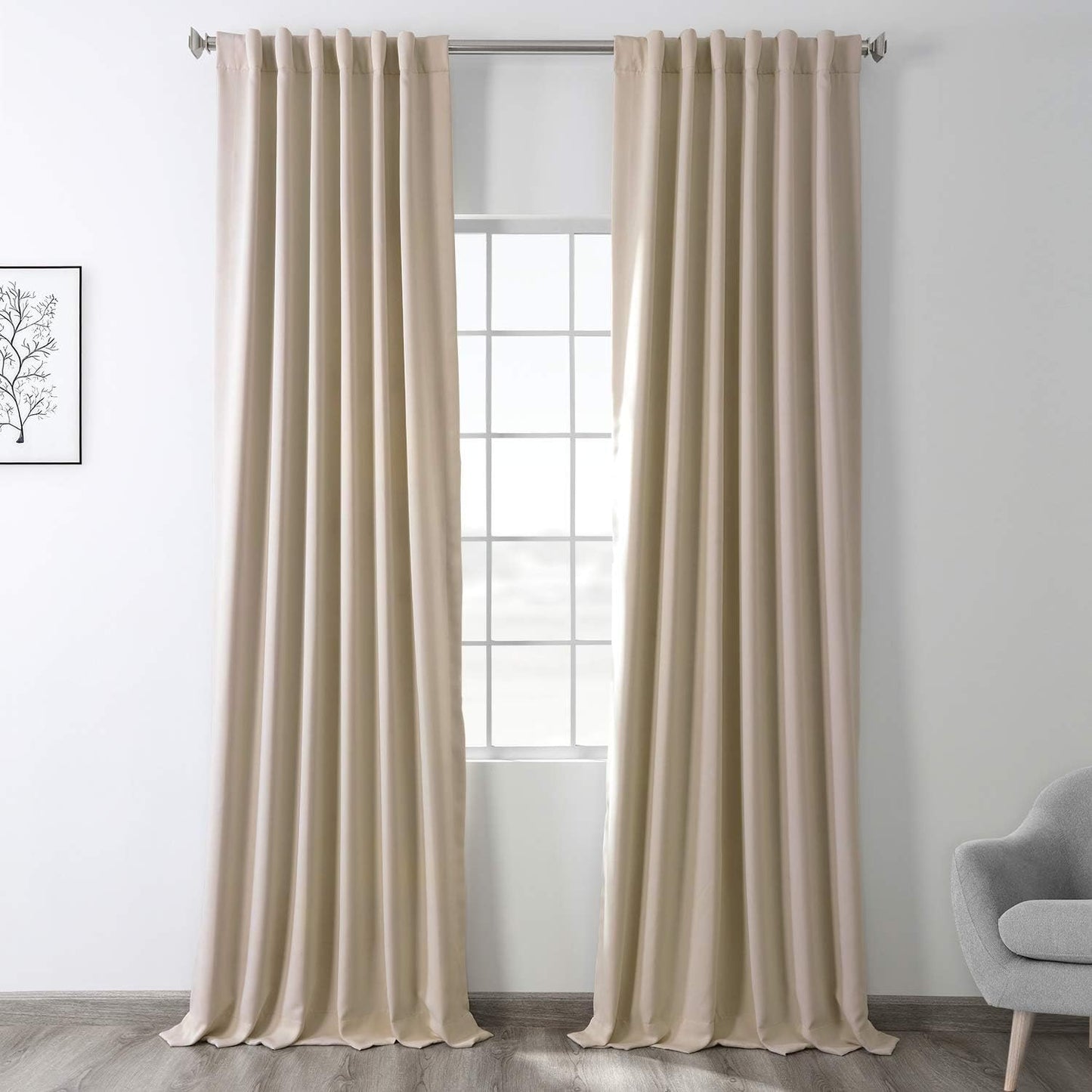 195604 - BOCH-134308 Perde Errësire, Ngjyra Eggnog, Madhësia 50 x 108, Materiali 84% Polyester