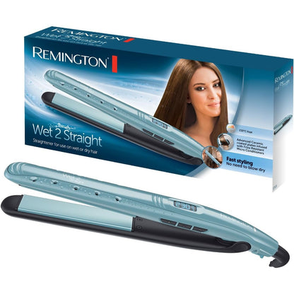 316183 - REMINGTON Drejtues flokësh Wet2Straight S7300 - Drejton në flokë të lagur ose të thatë, Qeramikë, Trajtim kundër kaçurrela