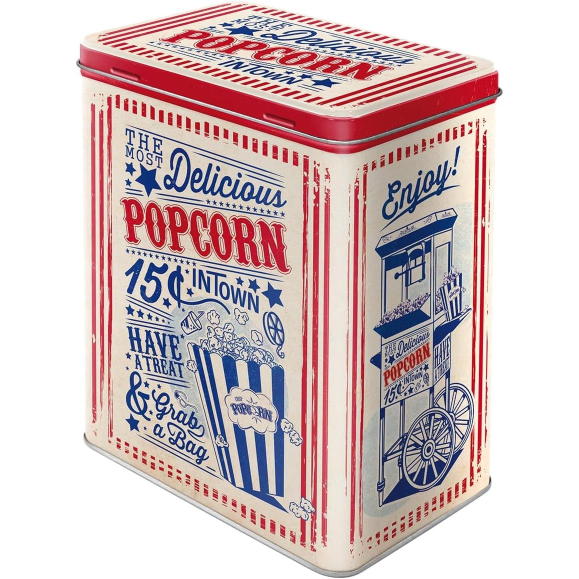 253318 - KOKOSHKA Kuti Retro për Ruajtje Nostalgjike Art, L, 3 l, Dizajn Vintage