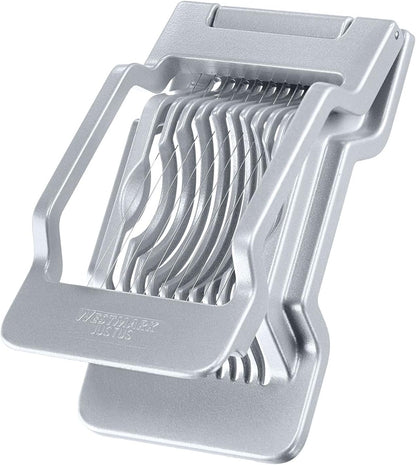 262376 - WESTMARK Prerës vezësh për feta të rrumbullakëta dhe ovale, tela prerëse çeliku inox të tensionuar individualisht, alumin/çelik inox, Justus, gri, 10402260
