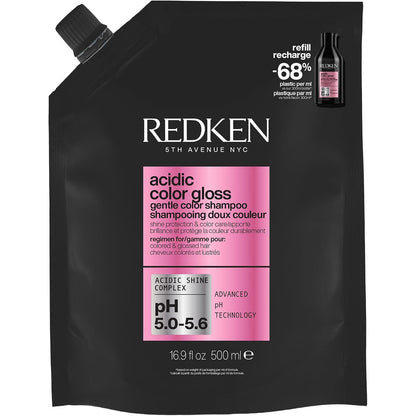 316309 - REDKEN Shampo Acid Color Gloss, 500ml, shampo e butë mbrojtëse e ngjyrës, formulë me pH acid