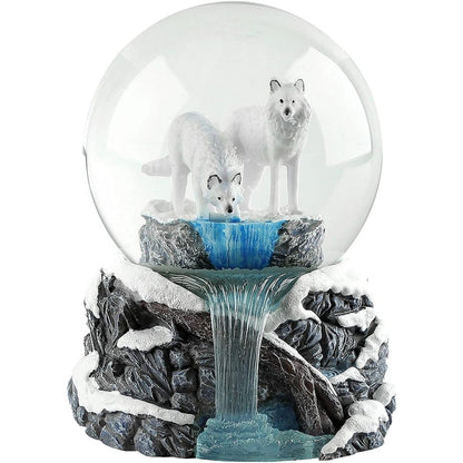183749 - NEMESIS NOW - Glob Dëbore Prej Rrëshire dhe Qelqi, Lisa Parker, Ngjyra e Bardhë, Madhësia 14.5cm