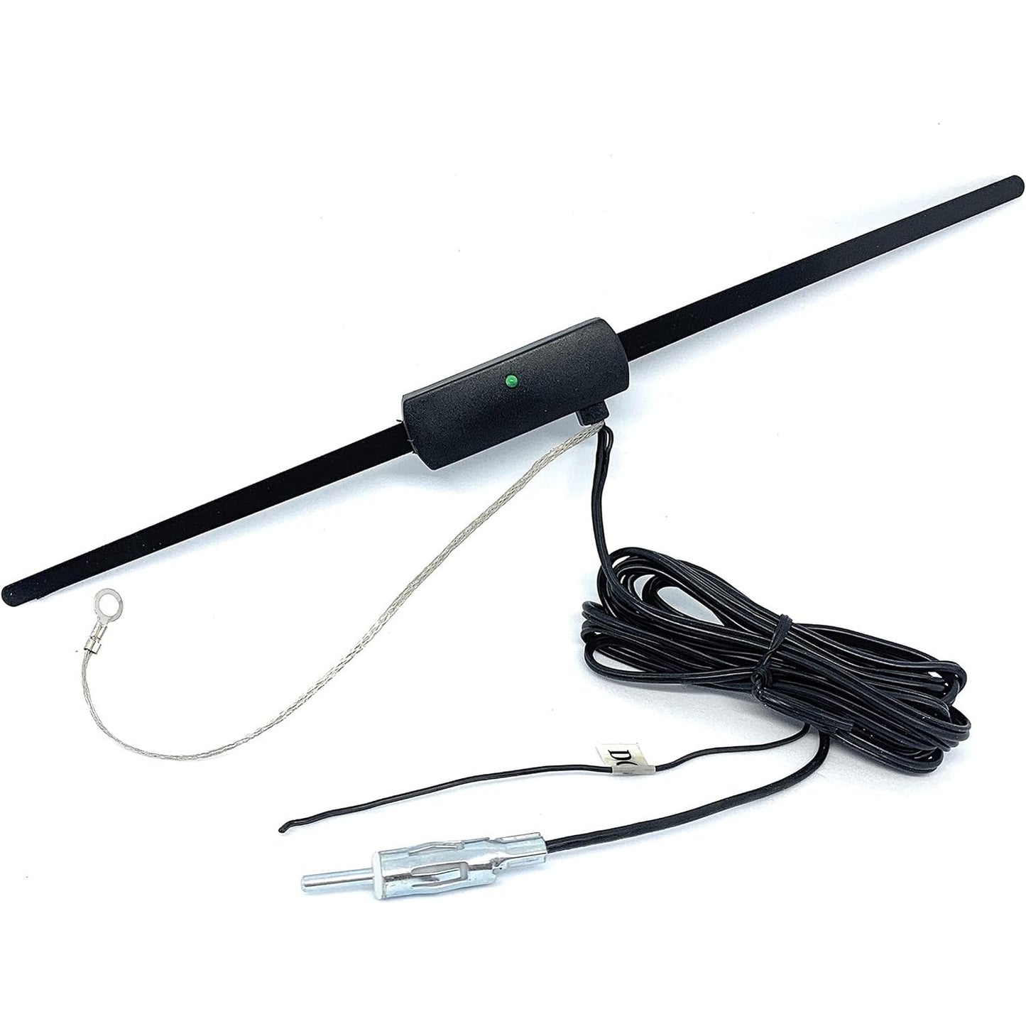 269033 - SOUND-WAY - Antenë FM e Amplifikuar me Rrugë për Përdorim të Brendshëm, Vetëngjitëse, për Makinë, Kamion, Kamper, E Zezë
