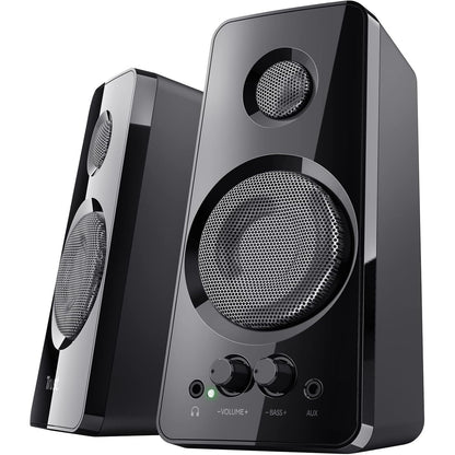 273244 - Trust Set altoparlantësh Tytan 2.0, 36 W (18 W RMS), Altoparlantë kompjuteri, Kontroll volumin dhe basët, Prizë kufjesh, Altoparlantë me energji USB