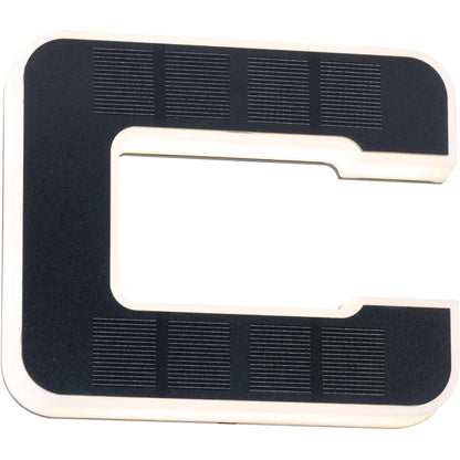 208382 - PAULMANN 94652 Llambë e shtëpisë me numër solari LED, IP44, Bateri Ngrohëse e Zëvendësueshme, 0.2 vat, Dritë e zezë 3000 K, Material plastik