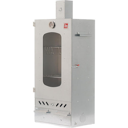 191083 - ITA Smoker 7012 - Kabinet i Tymosjes Premium me 3 Nivele, Materiali Çelik i Lidhur, e përfshirë Dritare dhe Oxhak - Prodhim i BE