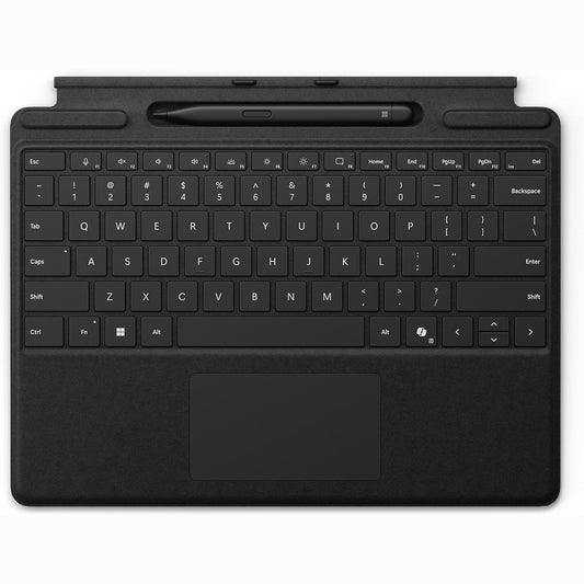 272655 - MICROSOFT SURFACE PRO - Tastiera me Surface Slim Pen, E zezë, QWERTZ, Pesha: 0.4 kg