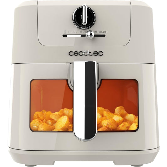 84225 - CECOTEC Fritezë Ajri pa Vaj Cecofry Antique 5000, 5L, 1500W, Dixhitale, me Teknologjinë PerfectCook dhe Dizajn Retro në të Bardhë