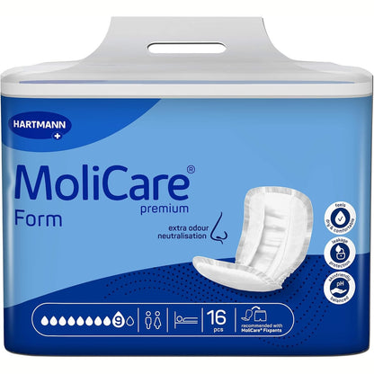 317331 - MOLICARE Premium Form 9 pika, për inkontinencë të rëndë, 16 copë, mbrojtje shtesë nga rrjedhjet