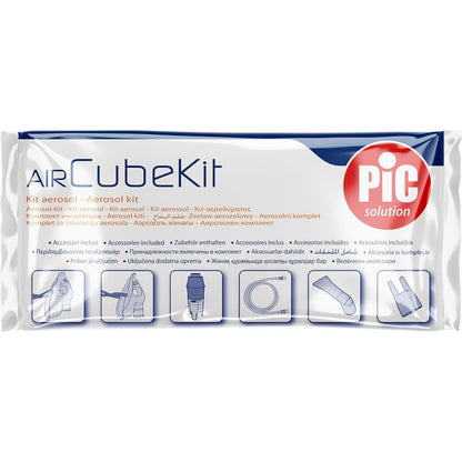 303686 - Kit Aerosol Pic Solution Air Cube, për dispenserin e aerosolit Air Cube, i bardhë, blu, transparent