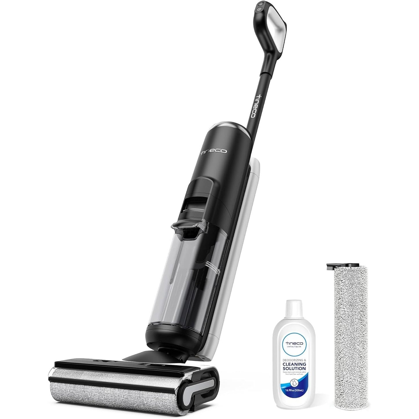 187002 - TINECO FLOOR ONE S6 Fshesë Dysheku Inteligjente pa Tel, Pastrim dy Anësh, Ideal për Mbetje Ngjitëse dhe Qime Kafshësh Shtëpiake, Sistemi i Vetëpastrimit
