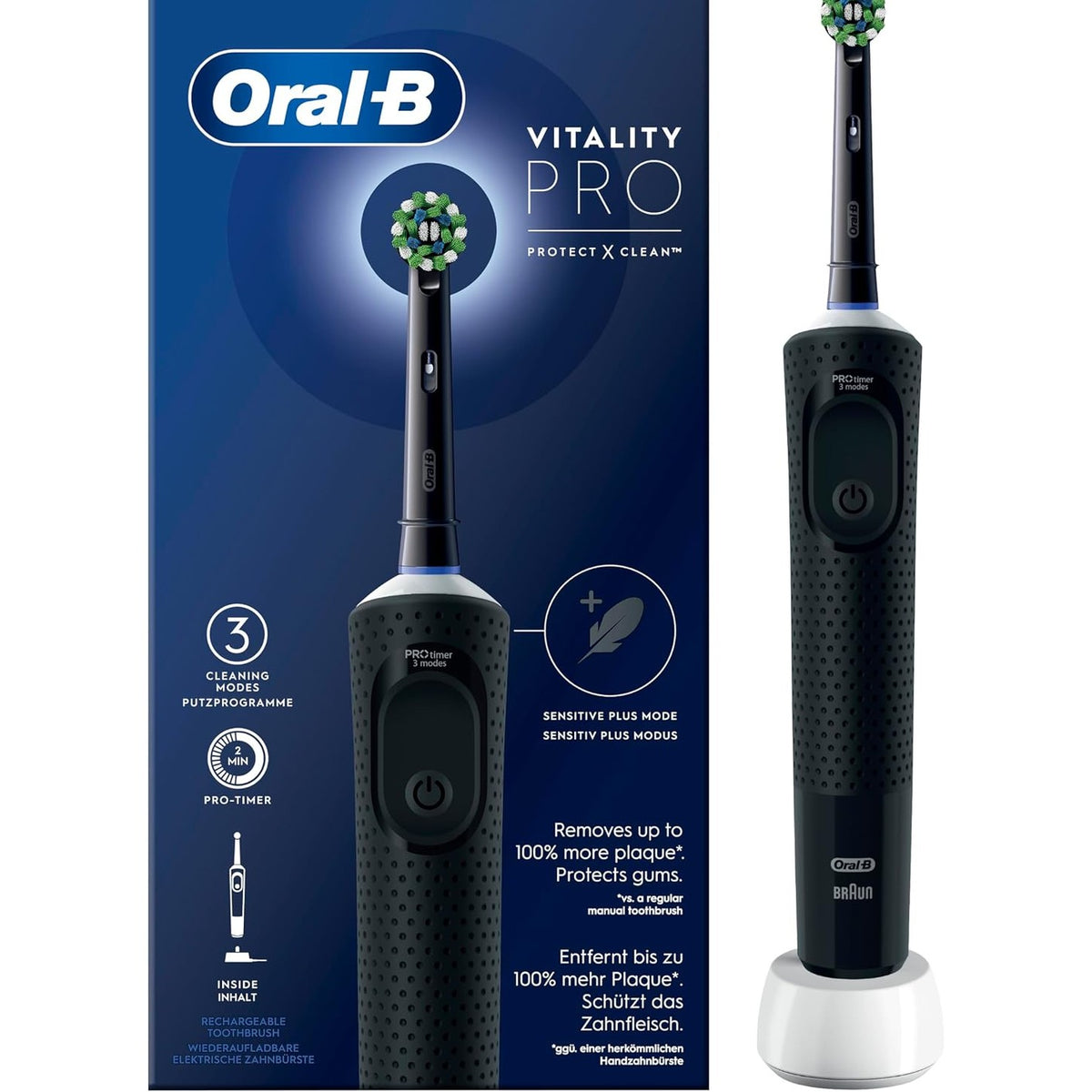 290020 - ORAL-B Furçë dhëmbësh elektrike Vitality Pro, e zezë