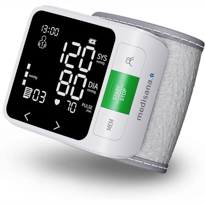 316634 - medisana BW 360 Monitor tensioni gjaku për kyçin e dorës, me aplikacion Bluetooth, shkallë semafori, funksion memorie