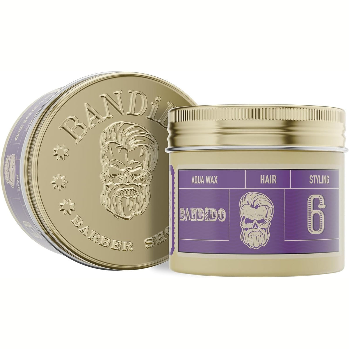 306494 - BANDIDO Aqua Wax Nr. 6 Violetta 125ml - Xhel Flokësh me Dyll për Burra